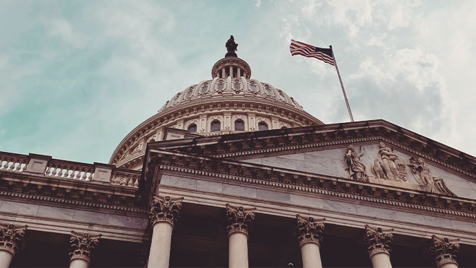 Government Debt Ceiling and Federal Government Shutdown - Capitol, Congress and Senate - Budget Package