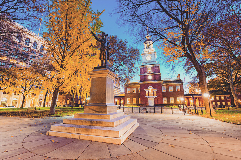 Independence Hall in Philadelphia, Pennsylvania, USA.